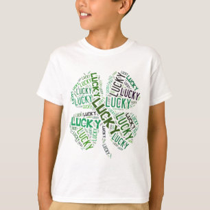Lucky Clover Word Art T-Shirt