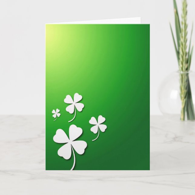 Lucky Clovers Good Fortune Card (Front)