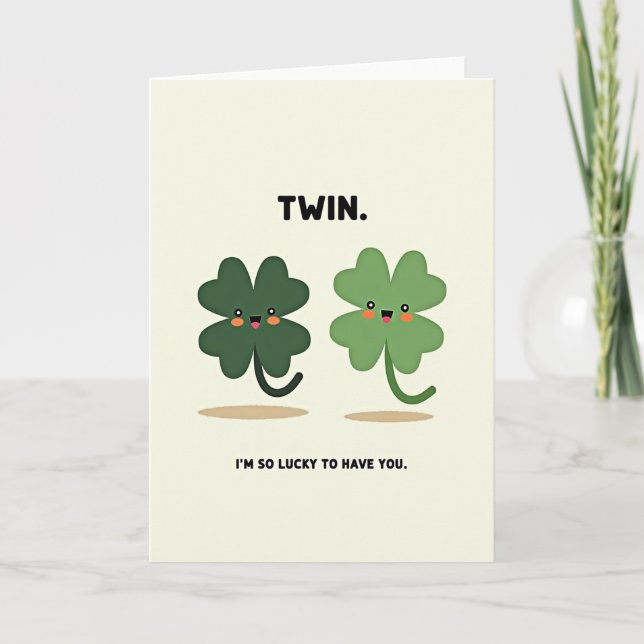 Lucky Clovers Loving You Card (Front)