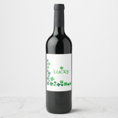 Lucky Clovers Wine Label