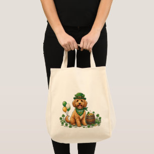 Lucky Cockapoo St. Patrick's Day Tote Bag