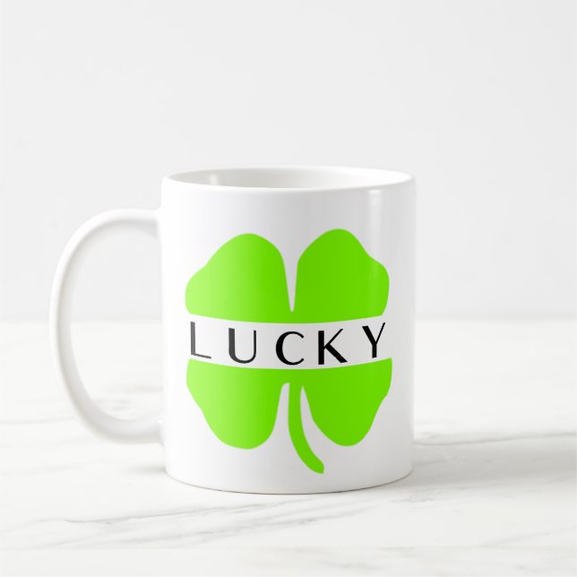 Lucky Coffee and Tea Mug (Left)
