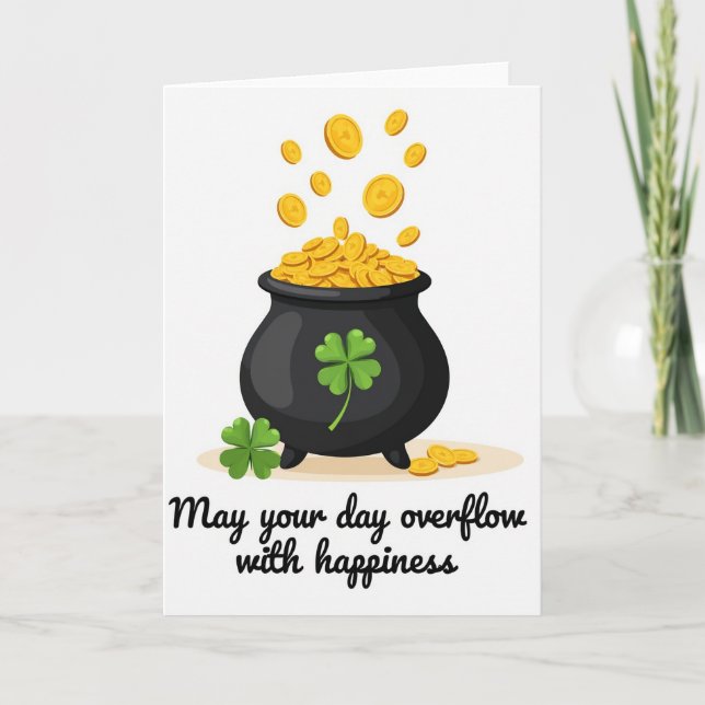 Lucky Coins Fortune Wish Card (Front)