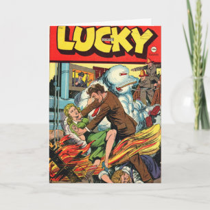 Lucky Comics Greeting Card