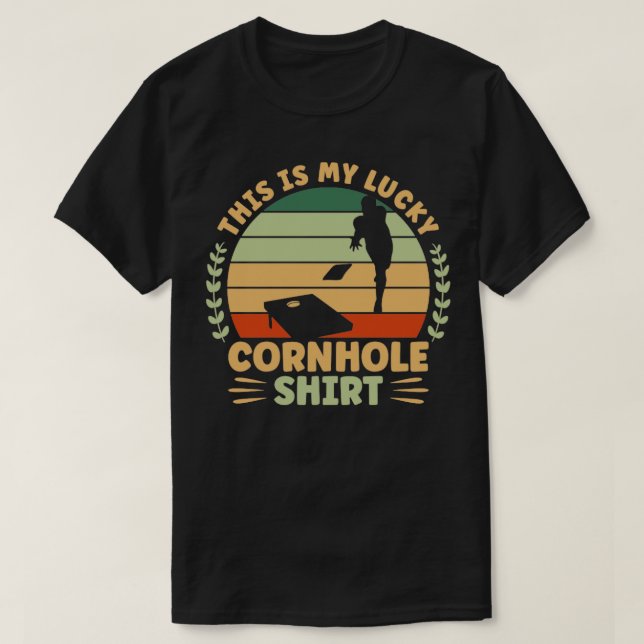 Lucky Cornhole T-Shirt (Design Front)