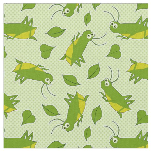 Lucky Cricket Pattern Fabric