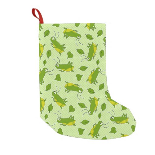 Lucky Cricket Pattern Small Christmas Stocking