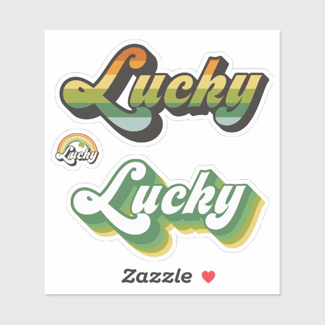 Lucky Cut Vinyl Stickers (Sheet)