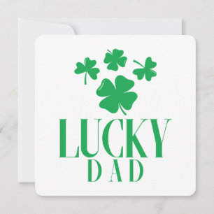 Lucky Dad – Shamrock Father’s Day Card