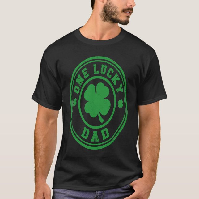 Lucky Dad St Patricks Day T-Shirt (Front)