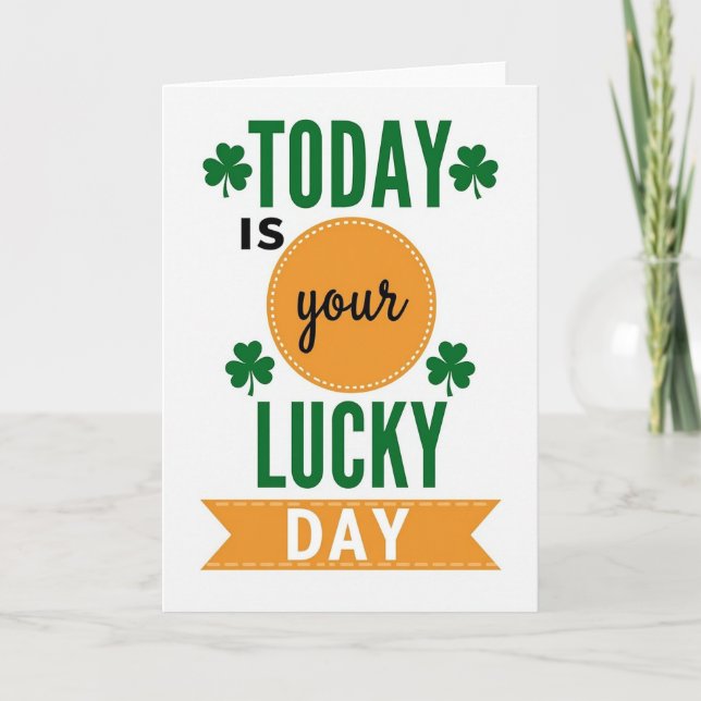 Lucky Day Emerald Green Card (Front)