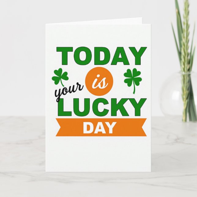 Lucky Day Greeting Card (Front)