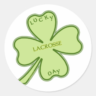 Lucky Day Lacrosse Classic Round Sticker