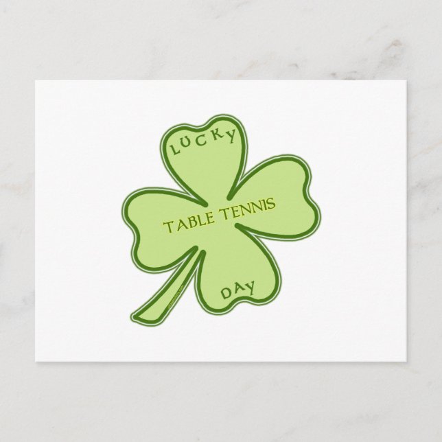 Lucky Day Ping Pong Postcard (Front)