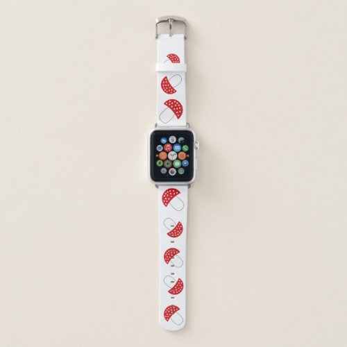 Lucky devil with a fly agaric apple watch band