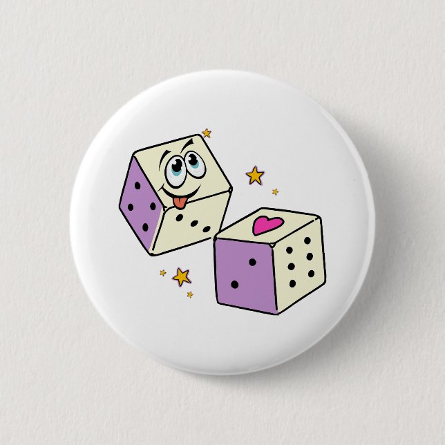 Lucky Dice Button (Front)