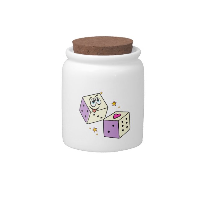 Lucky Dice Candy Jar (Front)