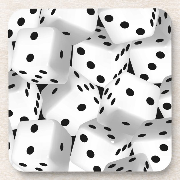 Lucky dice coaster | Zazzle