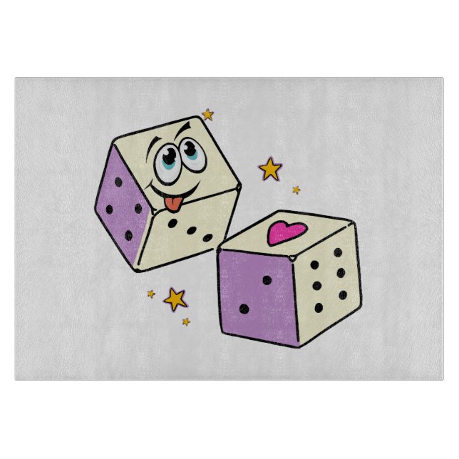 Lucky Dice Cutting Board (Front)