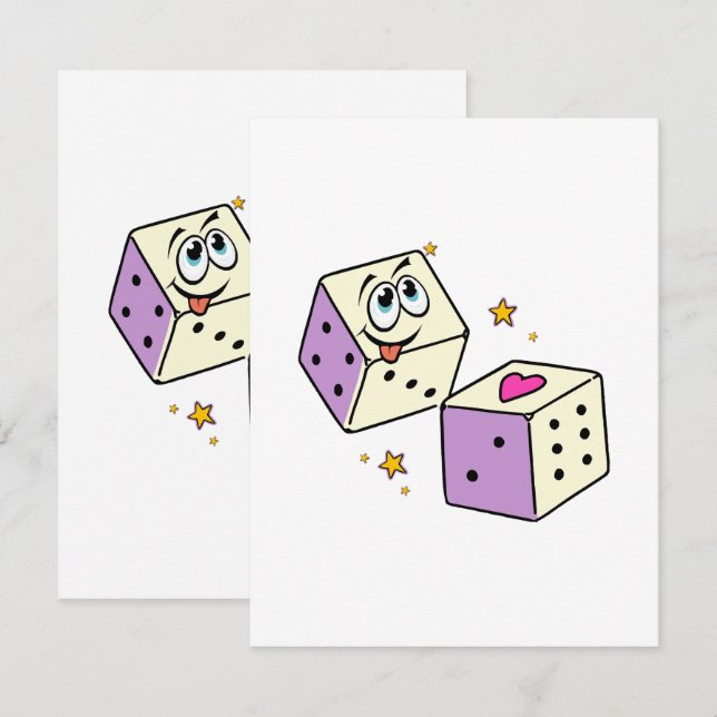 Lucky Dice Enclosure Card (Front/Back)