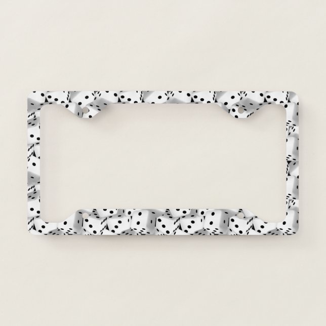 Lucky dice license plate frame (Front)