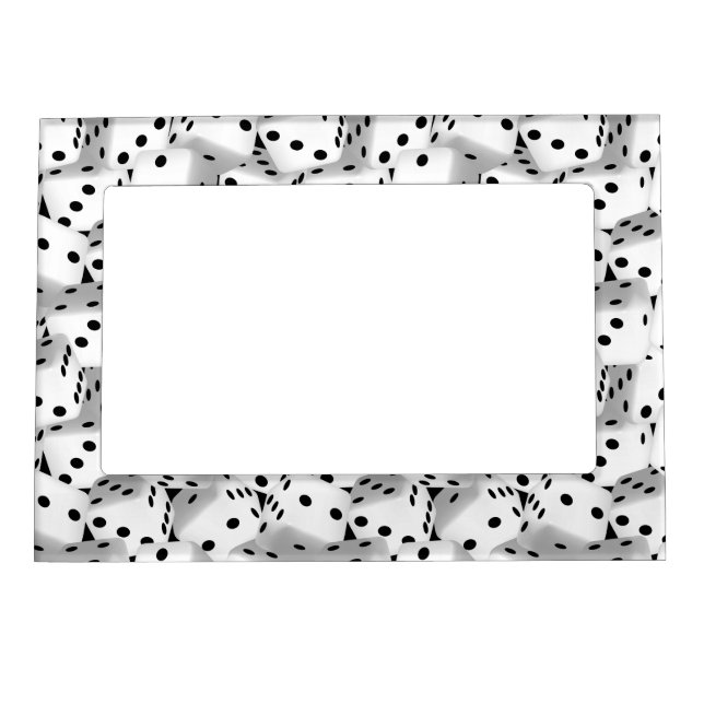 Lucky dice magnetic photo frame (Front)