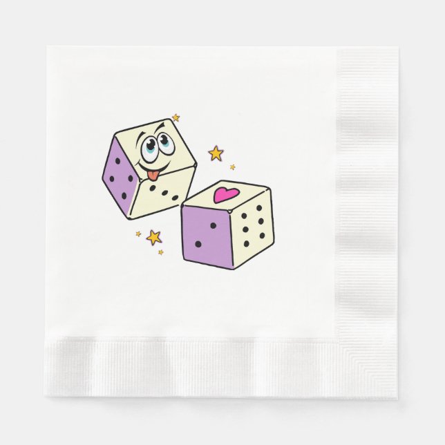 Lucky Dice Napkins (Front)