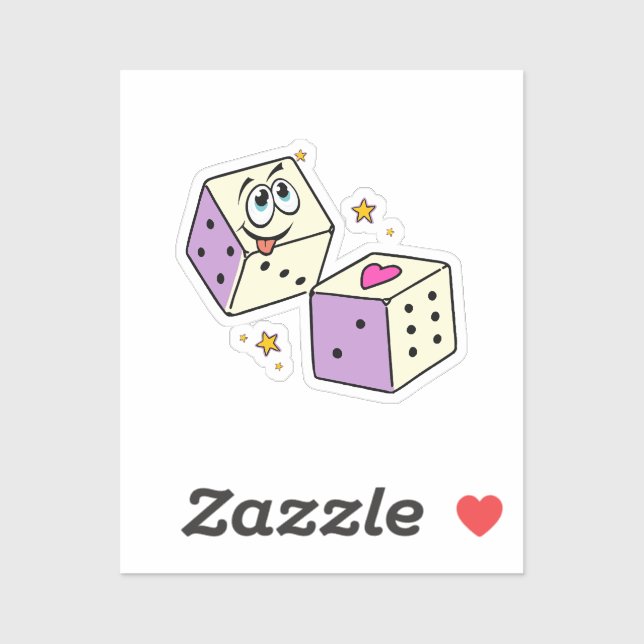 Lucky Dice Sticker (Sheet)