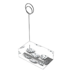 Lucky Dice Table Card Holder
