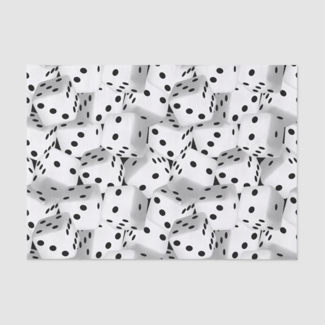 Lucky dice tissue paper (Front)