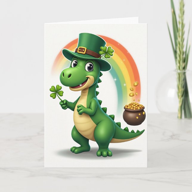 Lucky Dino Rainbow Gold Card (Front)