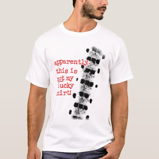 Lucky Dirt Bike Motocross T-Shirt (Front)