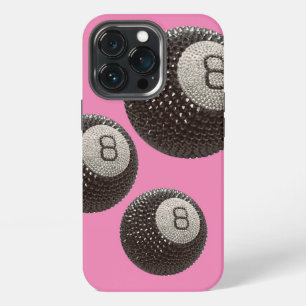 Lucky Disco 8 PINK, Lucky 8 disco Ball, Snooker iPhone 13 Pro Case