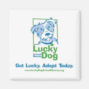 Lucky Dog "Adopt Today" Magnet