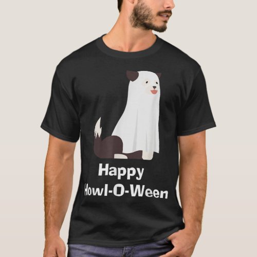 Lucky Dog Animal Rescue _ Happy Howl_O_Ween Dog T_Shirt