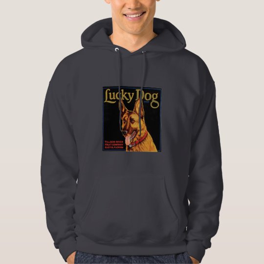 Lucky Dog hoodie - dark grey