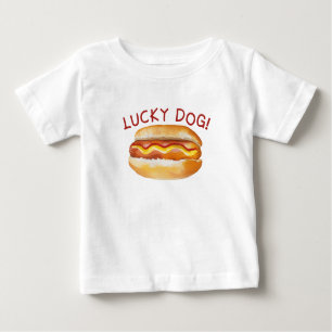 Lucky Dog Hot Dog Toddler Shirt for BBQ Party