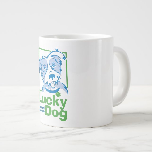 Lucky Dog Jumbo Mug (Front Right)