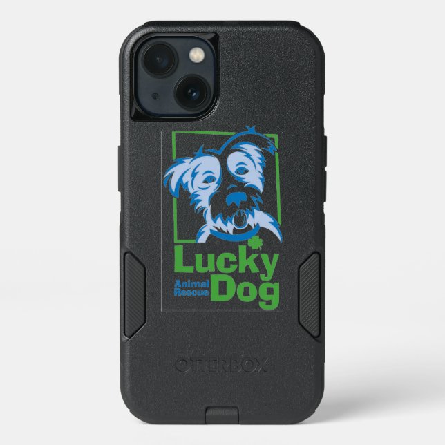 Lucky Dog Otterbox iPhone 8/7 Case (Green) (Back)