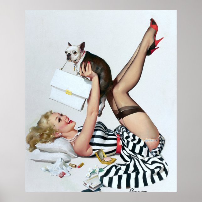 Lucky Dog Pin Up Poster (Front)