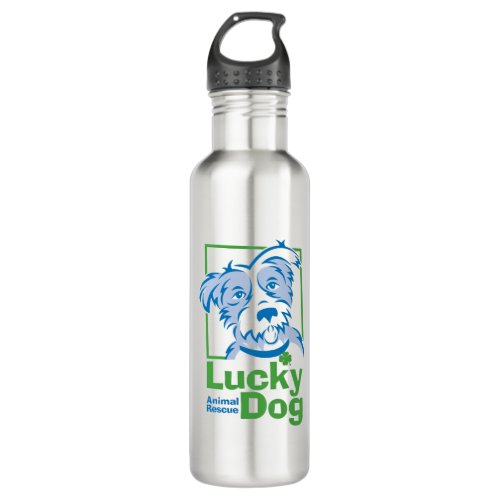 Lucky Dog Stainless Steel Water Bottle 24 oz