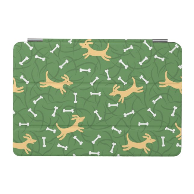lucky dogs with bones background iPad mini cover (Horizontal)