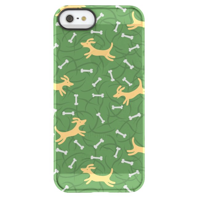 lucky dogs with bones background uncommon iPhone case (Back)
