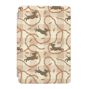lucky dogs with sausages background iPad mini cover