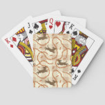 lucky dogs with sausages background poker cards