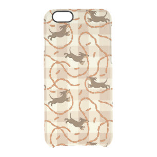 lucky dogs with sausages background clear iPhone 6/6S case