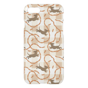lucky dogs with sausages background iPhone SE/8/7 case