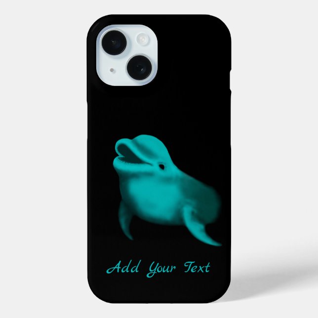 Lucky Dolphin - Add Your Text Case-Mate iPhone Case (Back)