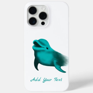 Lucky Dolphin - Add Your Text iPhone 15 Pro Max Case