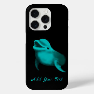 Lucky Dolphin - Add Your Text iPhone 15 Pro Case